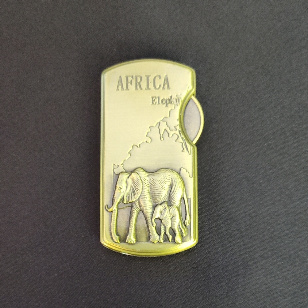 Elephant Design Gold Lighter
